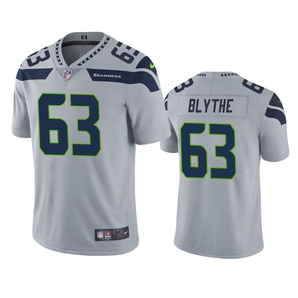 Austin Blythe Seattle Seahawks Gray Vapor Limited Jersey 1 austin blythe seahawks gray vapor jersey