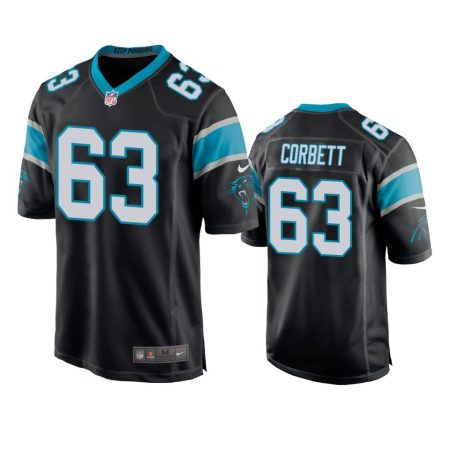 Carolina Panthers Austin Corbett Black Game Jersey