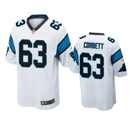 Carolina Panthers Austin Corbett White Game Jersey