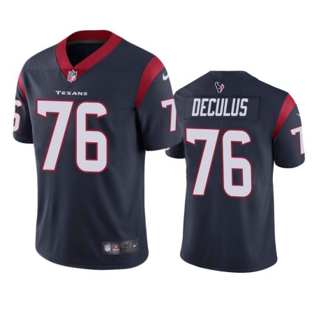 Houston Texans Austin Deculus Navy Vapor Limited Jersey