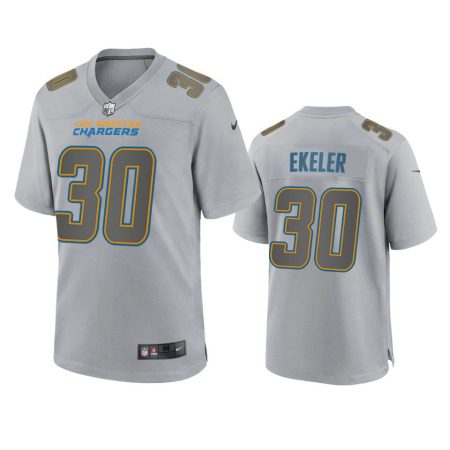 Los Angeles Chargers Austin Ekeler Gray Atmosphere Fashion Game Jersey