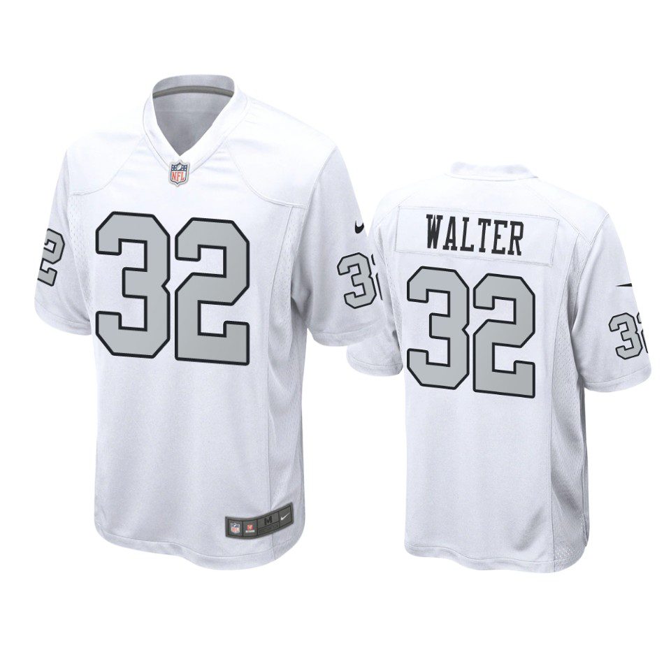 Las Vegas Raiders Austin Walter White Alternate Game Jersey 1 austin walter raiders alternate game white jersey