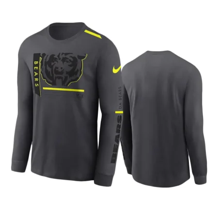 Chicago Bears Anthracite Volt Long Sleeve T-Shirt