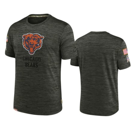 Chicago Bears Brown 2022 Salute To Service Velocity Team T-Shirt