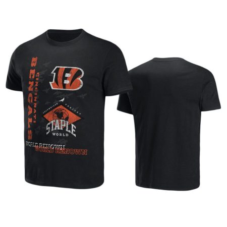 Cincinnati Bengals Black Staple World Renowned T-Shirt