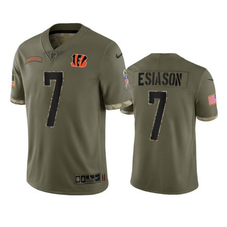 Cincinnati Bengals Boomer Esiason Olive 2022 Salute To Service Limited Jersey