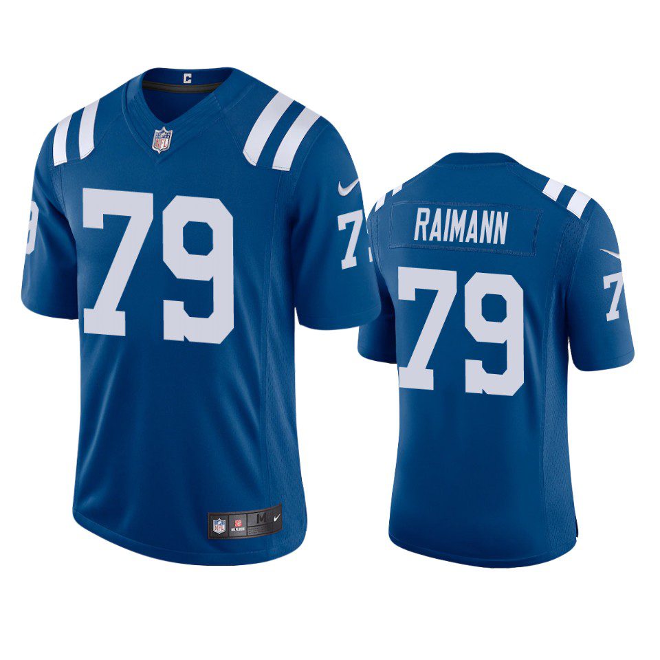 Bernhard Raimann Indianapolis Colts Royal Vapor Limited Jersey 1 bernhard raimann colts royal vapor jersey 0a