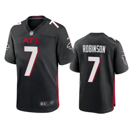 Atlanta Falcons Bijan Robinson Black 2023 NFL Draft Game Jersey