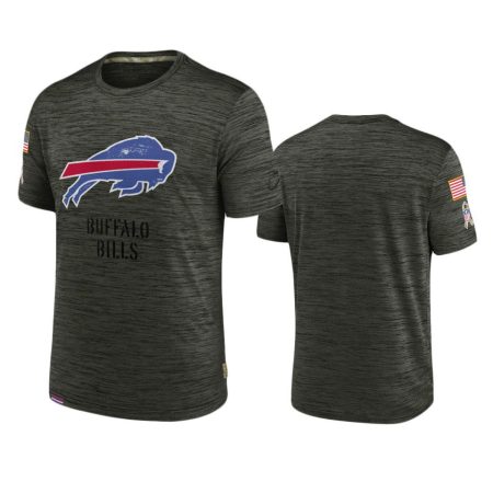 Buffalo Bills Brown 2022 Salute To Service Velocity Team T-Shirt