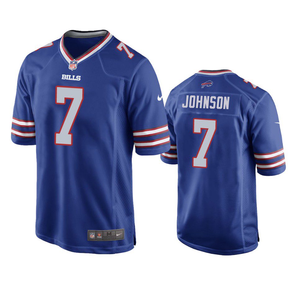 Taron Johnson Buffalo Bills Royal Game Jersey 1 bills taron johnson game royal jersey