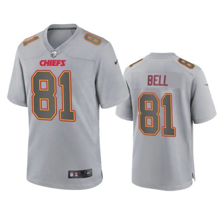 Kansas City Chiefs Blake Bell Gray Atmosphere Fashion Game Jersey
