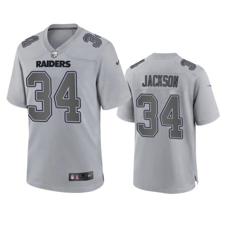 Las Vegas Raiders Bo Jackson Gray Atmosphere Fashion Game Jersey