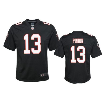 Youth Falcons Bradley Pinion Black Throwback Game Jersey