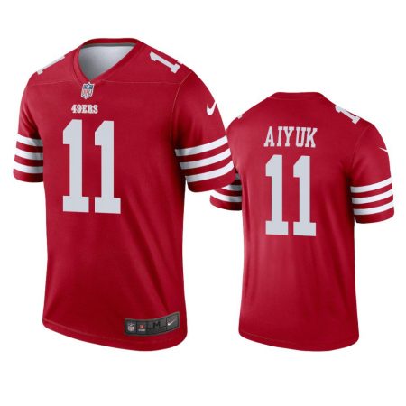 San Francisco 49ers Brandon Aiyuk 2022-23 Legend Scarlet Jersey - Men's