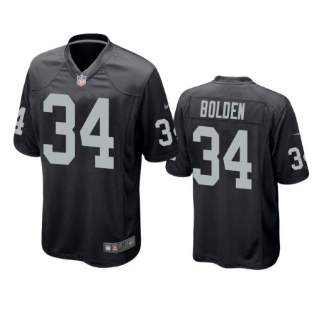 Las Vegas Raiders Brandon Bolden Black Game Jersey