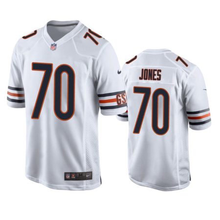 Chicago Bears Braxton Jones White Game Jersey