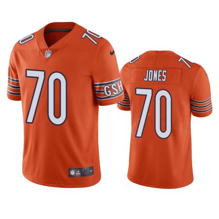 Chicago Bears Braxton Jones Orange Vapor Limited Jersey