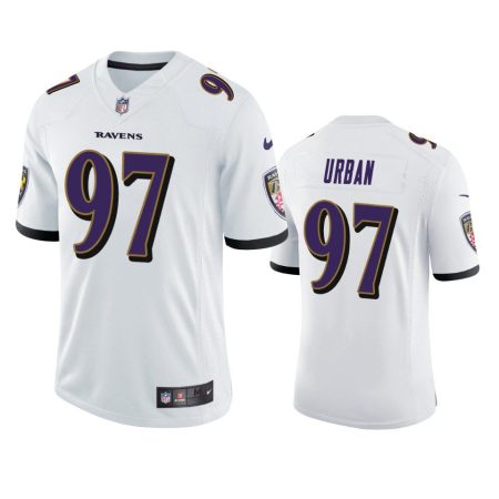 Baltimore Ravens Brent Urban White Vapor Limited Jersey - Men's