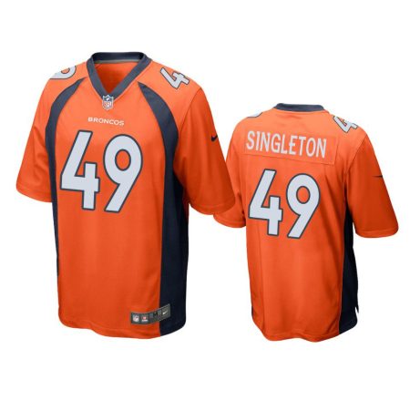 Alex Singleton Denver Broncos Orange Game Jersey