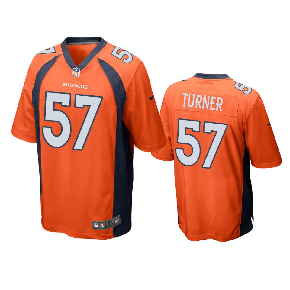 Billy Turner Denver Broncos Orange Game Jersey 1 broncos billy turner game orange jersey