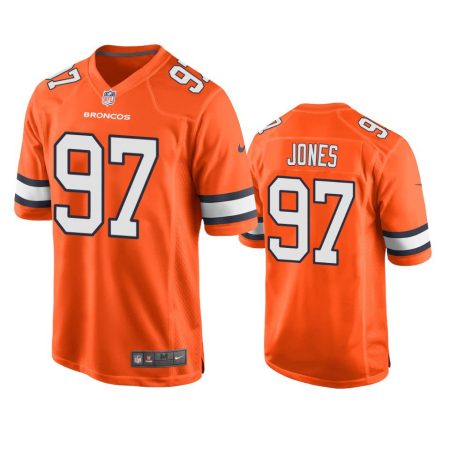 D.J. Jones Denver Broncos Orange Alternate Game Jersey
