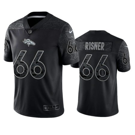 Denver Broncos Dalton Risner Black Reflective Limited Jersey