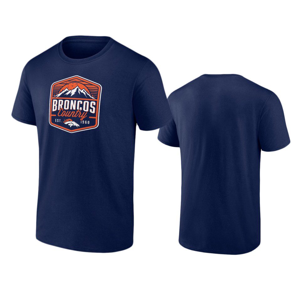 Denver Broncos Navy Open Receiver T-Shirt 1 broncos navy open receiver t shirt