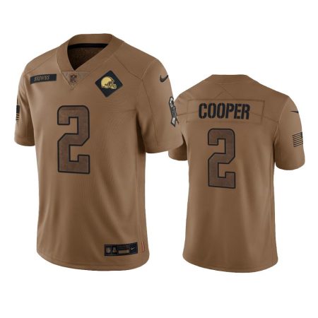 Cleveland Browns Amari Cooper Brown 2023 Salute To Service Limited Jersey