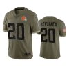 Cleveland Browns Greg Newsome II Olive 2022 Salute To Service Limited Jersey 3 browns greg newsome ii olive limited 2022 salute to service jersey
