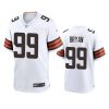 Taven Bryan Cleveland Browns White Game Jersey 3 browns taven bryan game white jersey