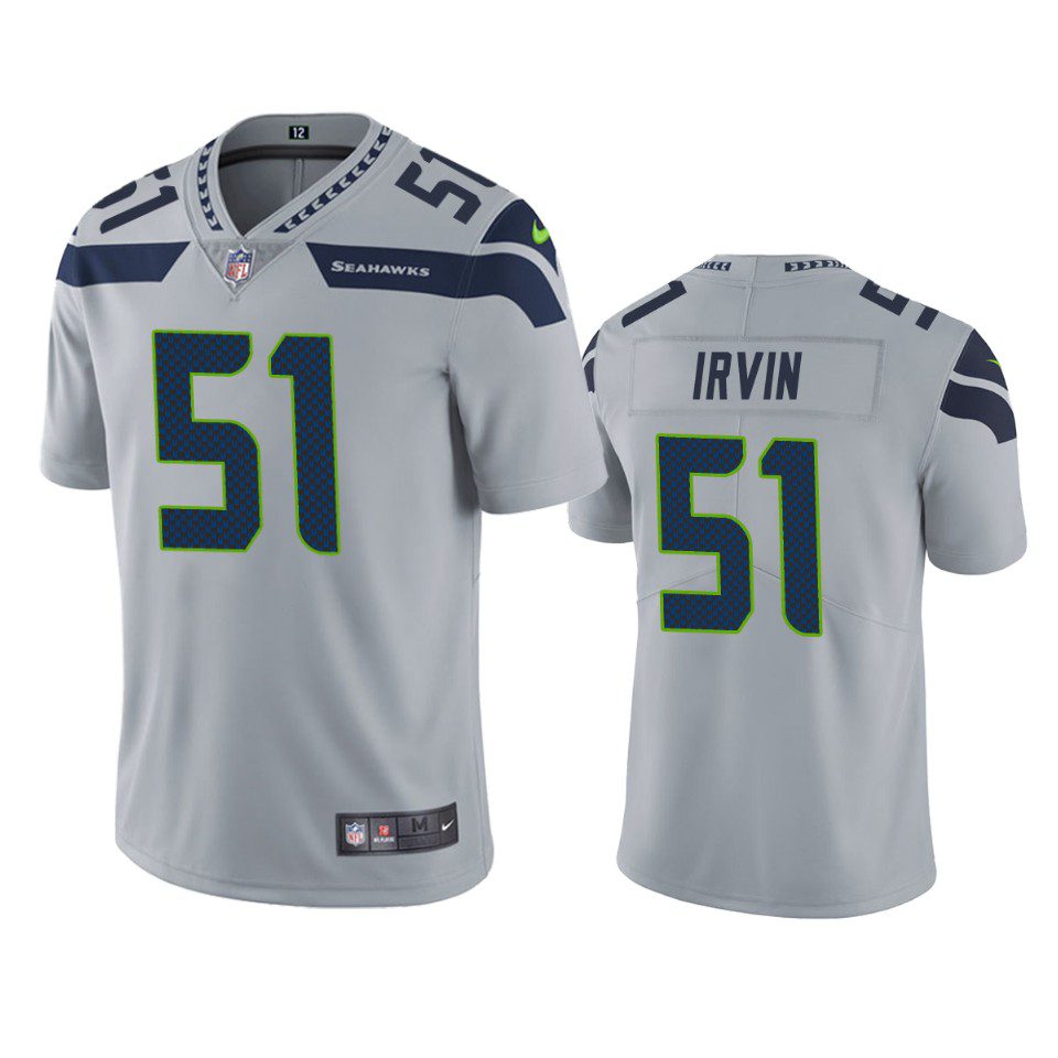 Bruce Irvin Seattle Seahawks Gray Vapor Limited Jersey 1 bruce irvin seahawks gray vapor limited jersey