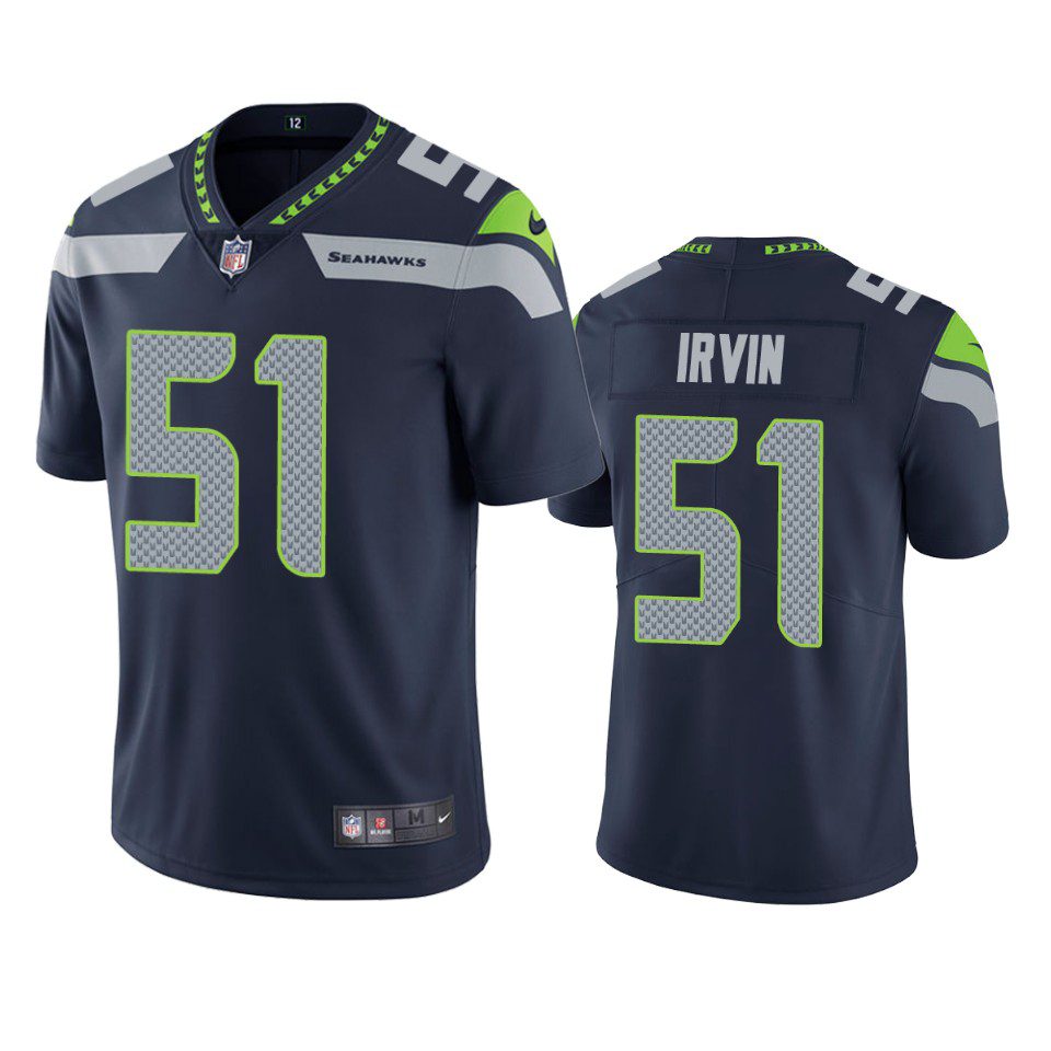 Bruce Irvin Seattle Seahawks Navy Vapor Limited Jersey 1 bruce irvin seahawks navy vapor limited jersey