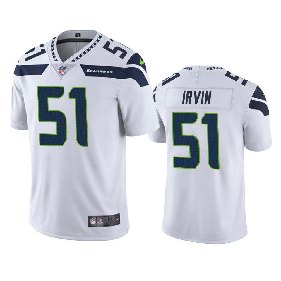 Bruce Irvin Seattle Seahawks White Vapor Limited Jersey 1 bruce irvin seahawks white vapor limited jersey