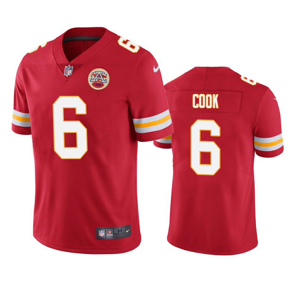 Bryan Cook Kansas City Chiefs Red Vapor Limited Jersey 1 bryan cook chiefs red vapor jersey