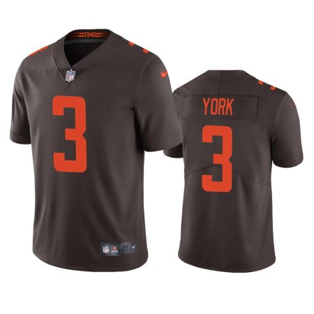 Cade York Cleveland Browns Brown Vapor Limited Jersey