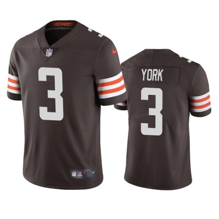 Cleveland Browns Cade York Brown Vapor Limited Jersey