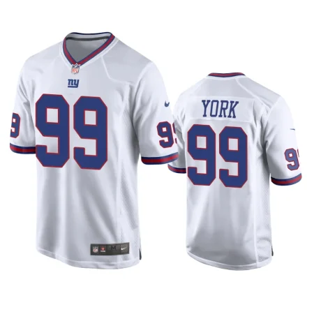 New York Giants Cade York White Game Jersey
