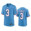 Tennessee Titans Caleb Farley Light Blue Oilers Throwback Game Jersey 2 caleb farley titans light blue oilers throwback game jersey