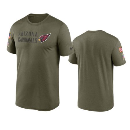 Arizona Cardinals Olive 2022 Salute To Service Legend Team T-Shirt