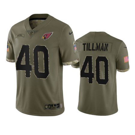 Arizona Cardinals Pat Tillman Olive 2022 Salute To Service Limited Jersey
