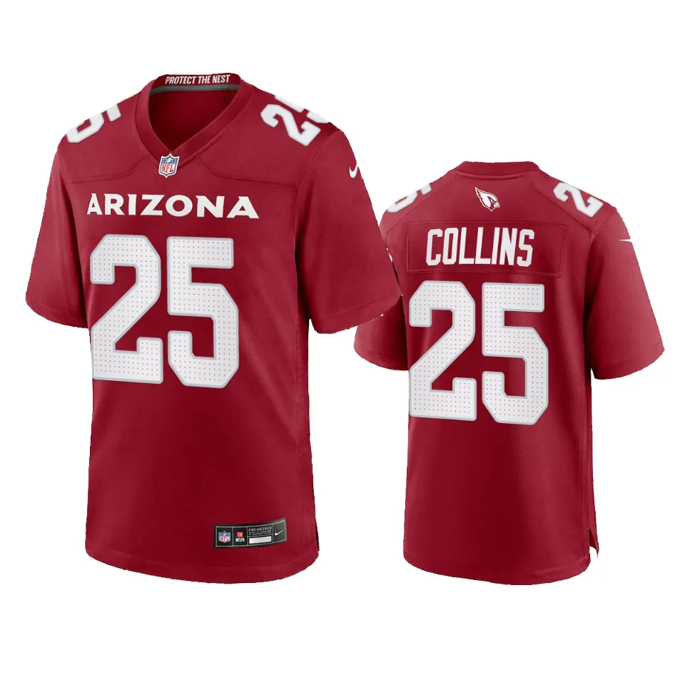 Zaven Collins Arizona Cardinals Cardinal Game Jersey 1 cardinals zaven collins game cardinal jersey