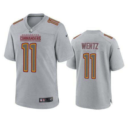 Washington Commanders Carson Wentz Gray Atmosphere Fashion Game Jersey