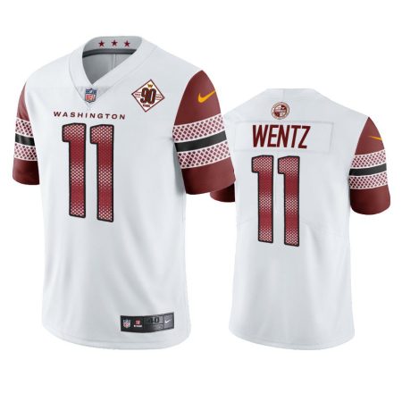 Washington Commanders Carson Wentz White 90th Anniversary Limited Jersey