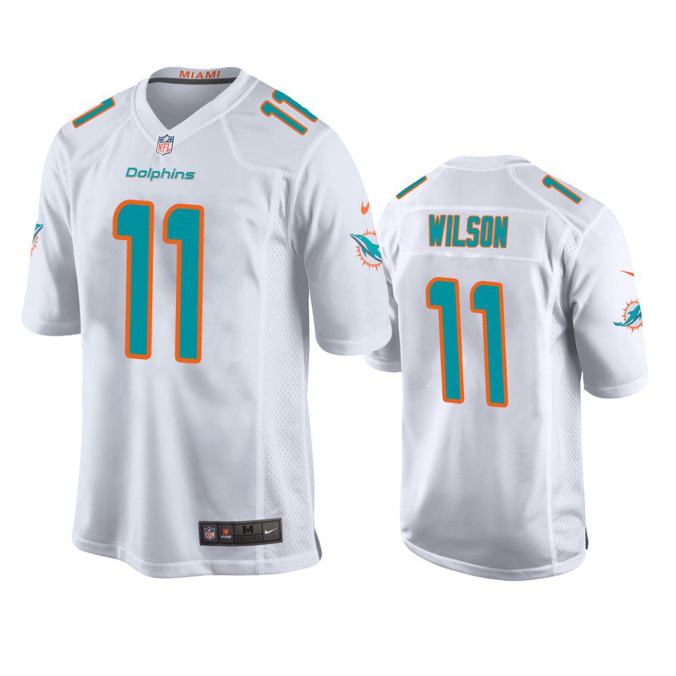 Miami Dolphins Cedrick Wilson White Game Jersey 1 cedrick wilson dolphins game white jersey 0a