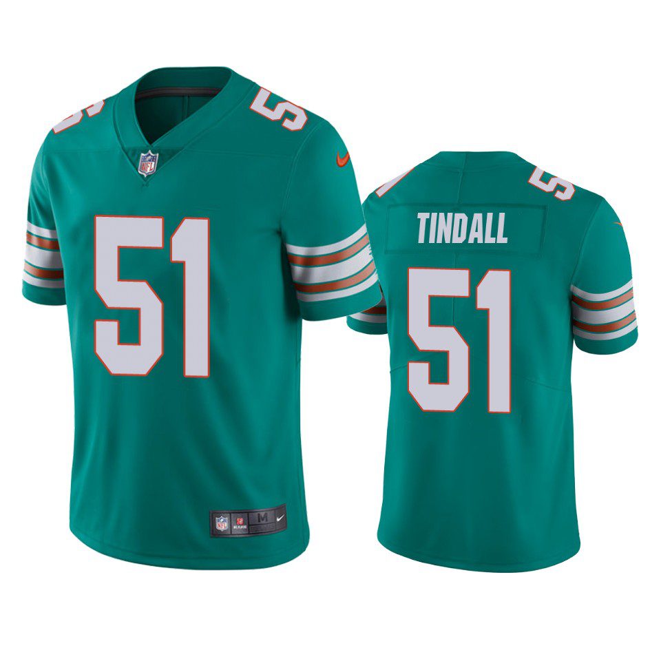 Channing Tindall Miami Dolphins Aqua Vapor Limited Jersey 1 channing tindall dolphins aqua vapor jersey