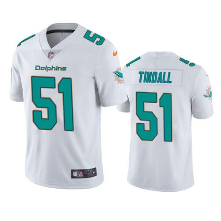 Miami Dolphins Channing Tindall White Vapor Limited Jersey