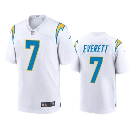 Gerald Everett Los Angeles Chargers White Game Jersey