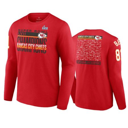 Kansas City Chiefs Blake Bell Red Super Bowl LVII Champions Long Sleeve T-Shirt