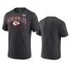 Kansas City Chiefs Heather Charcoal Super Bowl LVII Triangle Strategy T-Shirt 2 chiefs heather charcoal super bowl lvii triangle strategy t shirt