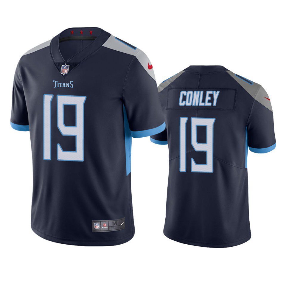 Chris Conley Tennessee Titans Navy Vapor Limited Jersey 1 chris conley titans navy vapor limited jersey
